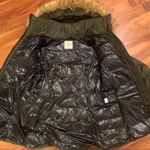 S13 Womens Karlie Mid Length Belted Down Coat